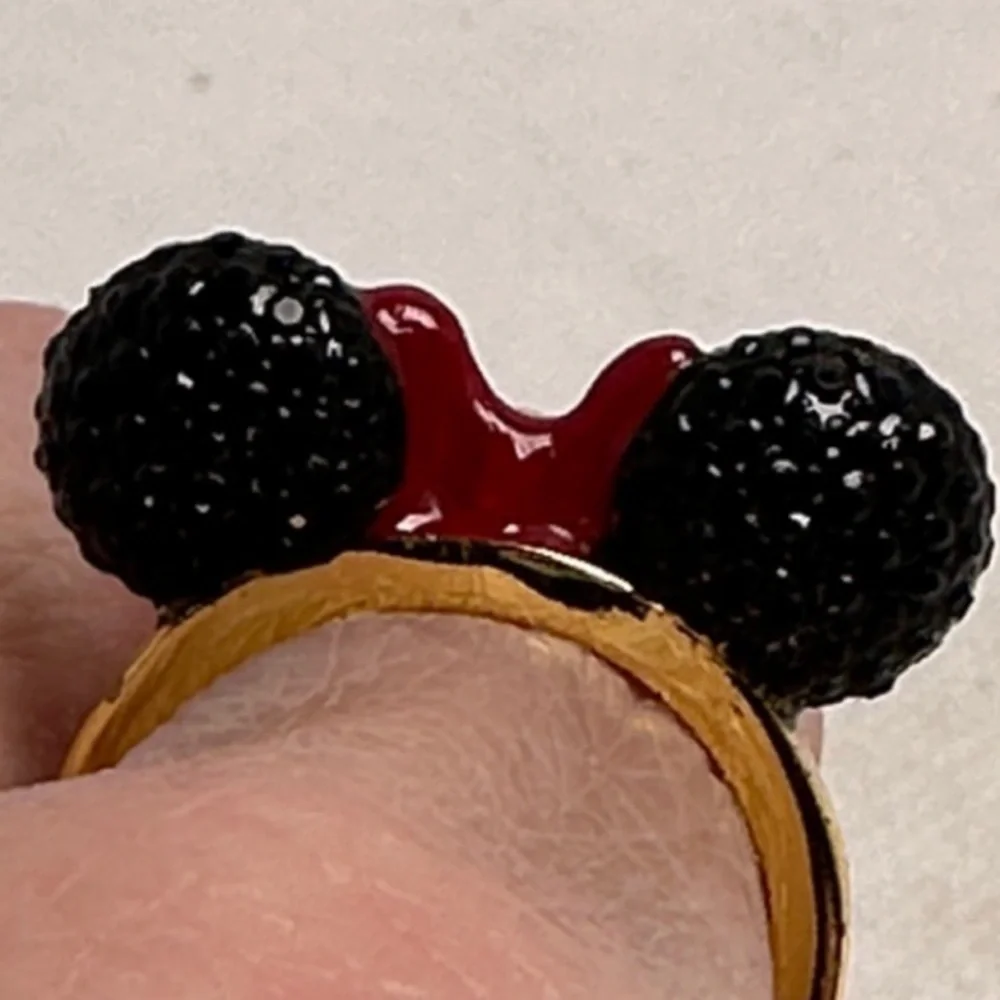 Kate Spade x Disney Minnie Mouse-Inspired Ears with Bow Ring - Size 6.75